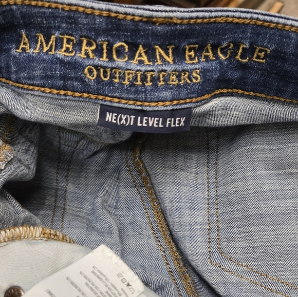 AE next level stretch jeans size 30x32. Guc, Super stretchy. Has patch details - Picture 6 of 13